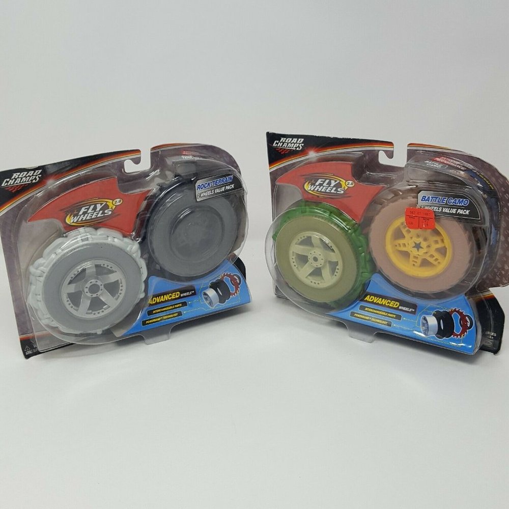 Flywheels Road Champs 2.0 Advanced Wheels Battle Camo Rock Terrain Lot Of 2